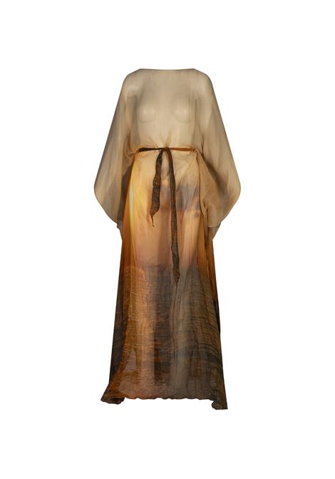 Maxi Abito Lungo Stampa Sunset ROBERTO CAVALLI | UWT180-CKN9709231